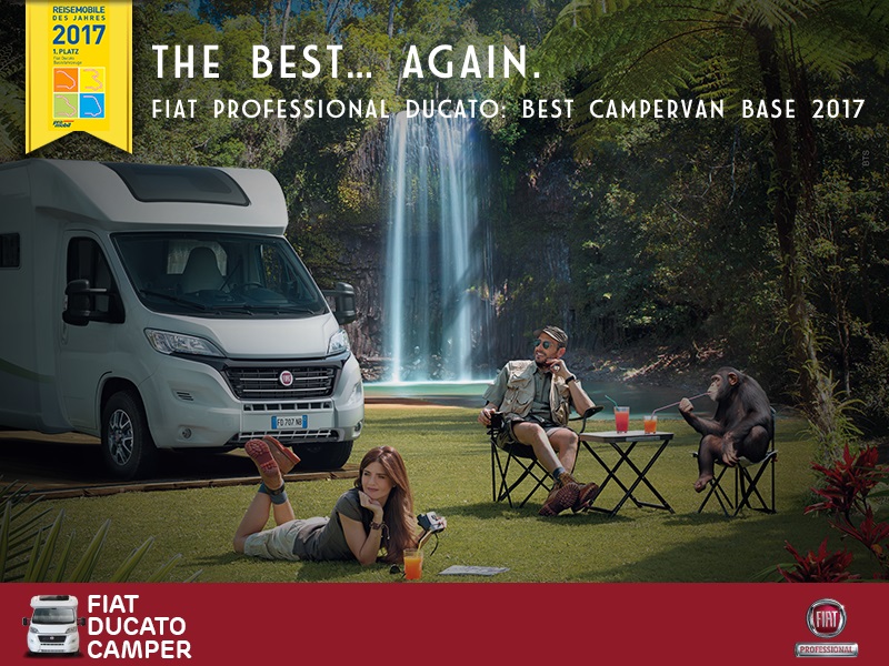 Ducato по десетти пат прогласен за “Best Motorhome Base Vehicle of the Year”